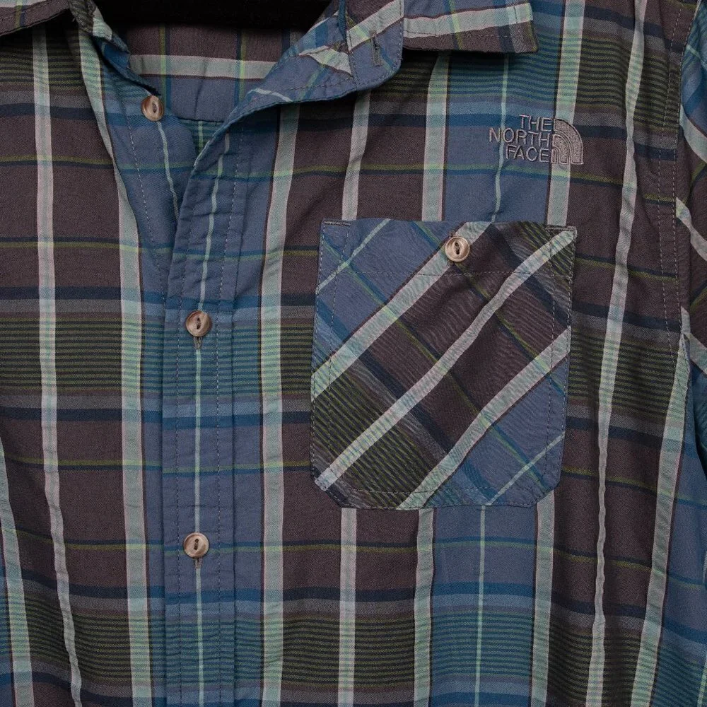 The North Face plaid button up shirt-XL